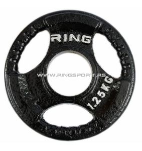 Ring Olimpijski tegovi liveni sa hvatom 1x 1,25kg RING PL14-1,25
