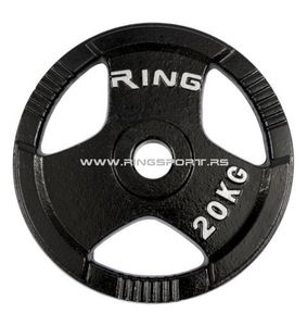 Ring Olimpijski tegovi liveni sa hvatom 1x 20kg RING PL14-20