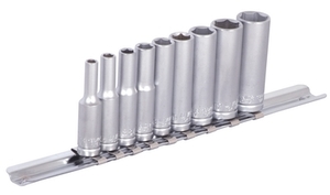 UNIOR Ključevi nasadni dugi, prihvat 1/4'', na držaču 622629