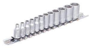 UNIOR Ključevi nasadni, prihvat 1/4'', na držaču 622628