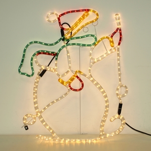 Božićni 9m svetleći okvir, za