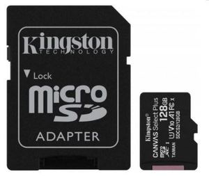 KINGSTON MICRO SD 128GB + 1 adapter Canvas Plus (SDCS2/128GB)