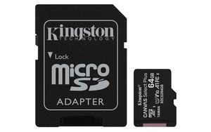MICRO SD 64GB KINGSTON + SD adapter SDCS2/64GB