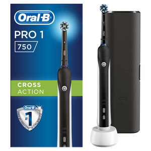 OralB Pro 750 3D CrossAction Black Edition električna četkica za zube
