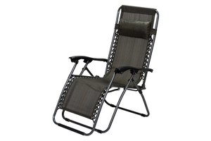 Messina podešavajuća stolica sa jastukom metalna – crno / siva