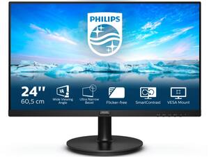 Monitor 24 Philips 241V8L/00 VA, FHD, 75Hz, HDMI, VGA, Vesa