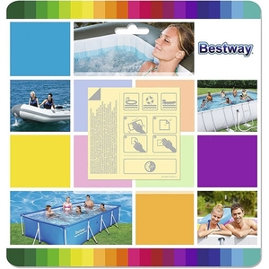 Bestway 62091 samolepljive zakrpe za bazen 6,5x6,5cm