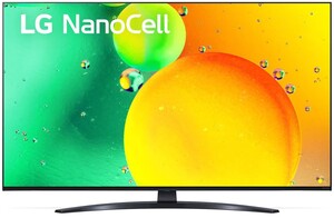 LG NanoCell TV 43NANO763QA, 4K Ultra HD, Smart TV, WebOS i ThinQ AI, α5 Gen5 AI procesor 4K, Magic remote