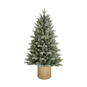 Jelka u metalnoj saksiji, visina 45cm (201011)