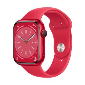 Apple Watch S8 GPS 45mm Red (mnp43se/a) Aluminium Case, Red Sport Band - Regular