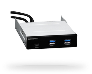 Interni USB Hub CHIEFTEC MUB-3003C, 3.5" 2xUSB 3.0 + 1xUSB-C, Front Panel