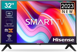 Hisense LED TV 32" 32A4K, HD Ready, Smart TV, VIDAA U6, DVB-T2/C/S2, DTS Virtual X