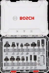 Bosch komplet raznih glodala, 15 komada, prihvat od 8 mm (2607017472)