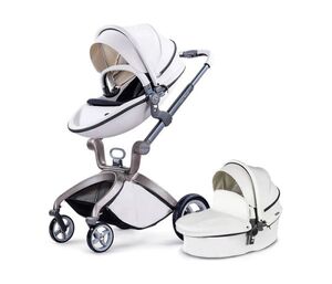 Hot Mom kolica za bebe 2u1 F22WHITE (sportsko sedište+korpa)