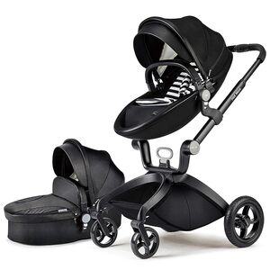 Hot Mom kolica za bebe 2u1 F022BLACK (sportsko sedište+korpa)