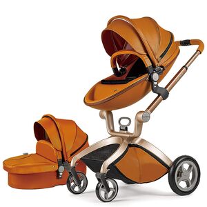 Hot Mom kolica za bebe 2u1 F22BROWN (sportsko sedište+korpa)