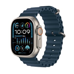 Apple Watch Ultra2 Cellular (mreg3se/a), 49mm Titanium Case w Blue Ocean Band