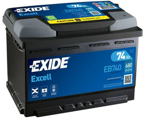 Exide akumulator Excell 12V 74Ah D+ EB740