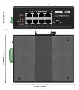 Intellinet Switch 8-Port Neupravljiv Gigabit Ethernet PoE 561624