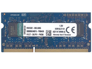 Memorija Kingston 4GB DDR3 1600MHz, ValueRAM, SODIMM (KVR16LS11/4)