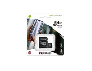 Memorijska kartica Kingston Canvas Select Plus, microSDXC, 128GB, R100/W10 MB/s, U1 (SDCS2/128GB)