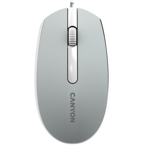 Canyon Wired  optical mouse with 3 buttons, DPI 1000, with 1.5M USB cable,Dark grey, 65*115*40mm, 0.1kg