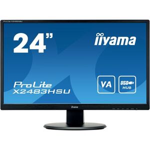 Monitor IIYAMA X2483HSU-B5 24" VA-panel, 1920x1080, 250cd/m², 4ms, HDMI, DisplayPort, USB-HUB, Speakers (23,8"VIS)
