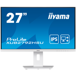 Monitor IIYAMA LED XUB2792HSU-W5 27" 1920 x 1080 @75Hz 1000:1 4ms height, pivot (rotation), swivel, tilt VGA HDMI DP USB HUB White