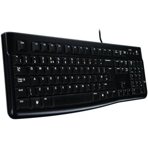 LOGITECH K120 Corded Keyboard - BLACK - USB - US INT'L - B2B