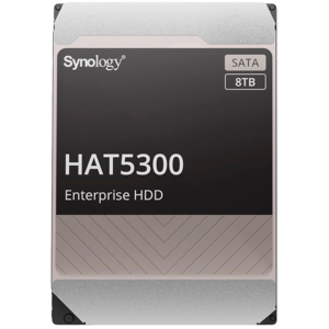 Synology HAT5300-8T 8TB 3.5" HDD SATA 6Gb/s, 512e; 7200rpm, Buffer size : 256MiB, MTTF 2M hours, warranty 5 years