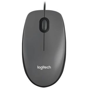LOGITECH M100 Corded Mouse - BLACK - USB