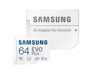 SAMSUNG memorijska kartica EVO PLUS MicroSD Card 64GB class 10 + Adapter MB-MC64KA