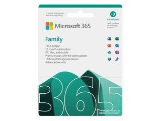 MICROSOFT Microsoft 365 Family 32bit/64bit (6GQ-01890)
