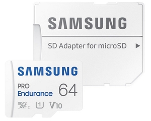 SAMSUNG memorijska kartica PRO Endurance MicroSDXC 64GB U3 + SD Adapter MB-MJ64KA