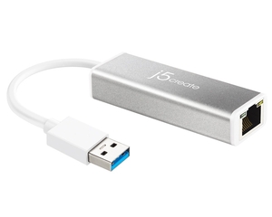 FAST ASIA Adapter USB 3.0 - Gigabit ethernet metal sivi