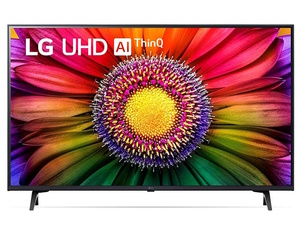 LG LED TV 43UR80003LJ, 4K Ultra HD, Smart TV, WebOS, HDR10 Pro, α5 AI Processor 4K Gen6, Magic Remote **MODEL 2023**