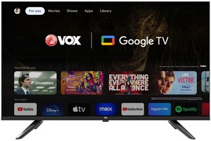VOX LED TV 40GOF300B, Full HD, Smart TV, Google TV, WiFi, HDR10, Dolby Audio, Bluetooth