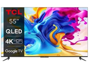 TCL QLED TV 55C645, 4K Ultra HD, Android Smart TV, Google TV, 4K HDR PRO, Game Master 2.0