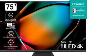 Hisense ULED TV 75" 75U8KQ, 4K Ultra HD, Smart TV, VIDAA U7, Dolby Vision IQ, DTS Virtual X, 144 Hz Game Mode Pro **MODEL 2023**