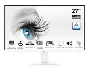 Monitor 27 MSI PRO MP273AW, FHD, IPS, 100Hz, 1ms, HDMI, DP, VGA