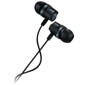 CANYON EP-3 Stereo earphones with microphone, Dark gray, cable length 1.2m, 21.5*12mm, 0.011kg
