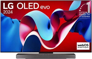 LG OLED evo C4 TV OLED77C41LA, 4K Ultra HD, Smart TV, WebOS, HDR10, 144 Hz, α9 AI Processor 4K Gen7, Brightness Booster, Magic remote **MODEL 2024**