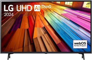 LG LED TV 43UT80003LA, 4K Ultra HD, Smart TV, WebOS, HDR10 Pro, α5 AI Processor 4K Gen7, Magic Remote **MODEL 2024**