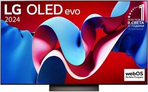 LG OLED evo AI C4 TV OLED55C41LA, 4K Ultra HD, Smart TV, WebOS, HDR10, 144 Hz, α9 AI Processor 4K Gen7, Brightness Booster, Magic remote **MODEL 2024**