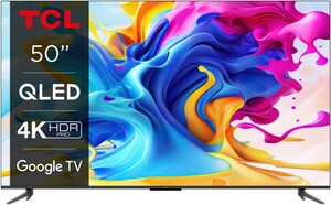 TCL QLED TV 50C649, 4K Ultra HD, Android Smart TV, Google TV, 4K HDR PRO, Game Master 2.0, Motion Clarity