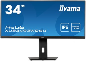 Monitor 34 IIYAMA ProLite XUB3493WQSU-B5, UWQHD, IPS, AdaptiveSync, 75Hz, 4ms, HDMI, DP