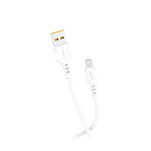 DENMEN D08V Micro USB data kabl 1m 3,6A bela