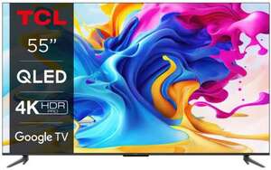 TCL QLED TV 55C643, 4K Ultra HD, Android Smart TV, Google TV, HDR10, Full Array