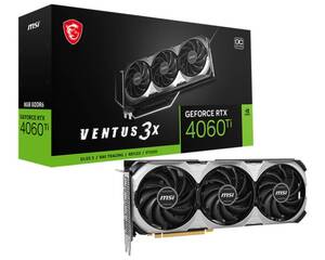 Grafička karta MSI VENTUS 3X E nVidia GeForce RTX 4060 Ti OC 8GB GDDR6, 3x DisplayPort, 1x HDMI