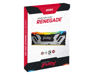 Memorija Kingston 48GB (2x24GB) DDR5 8400MHz, Fury Renegade Silver RGB XMP, CU-DIMM (KF584CU40RSK2-48)